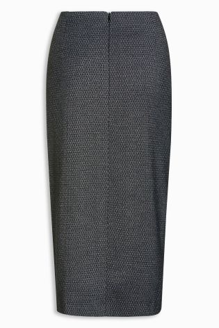 Charcoal Etched Pencil Skirt